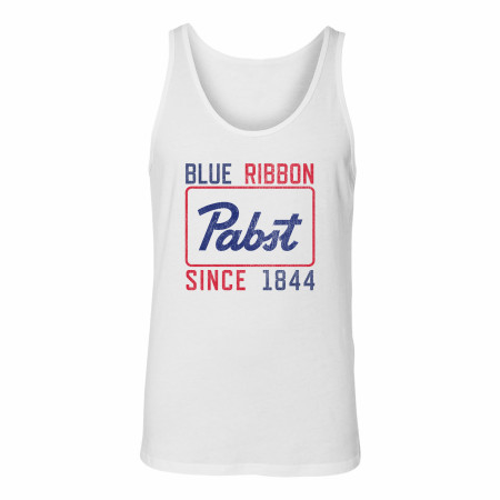 Pabst Blue Ribbon Since 1844 Retro Distressed Tank Top